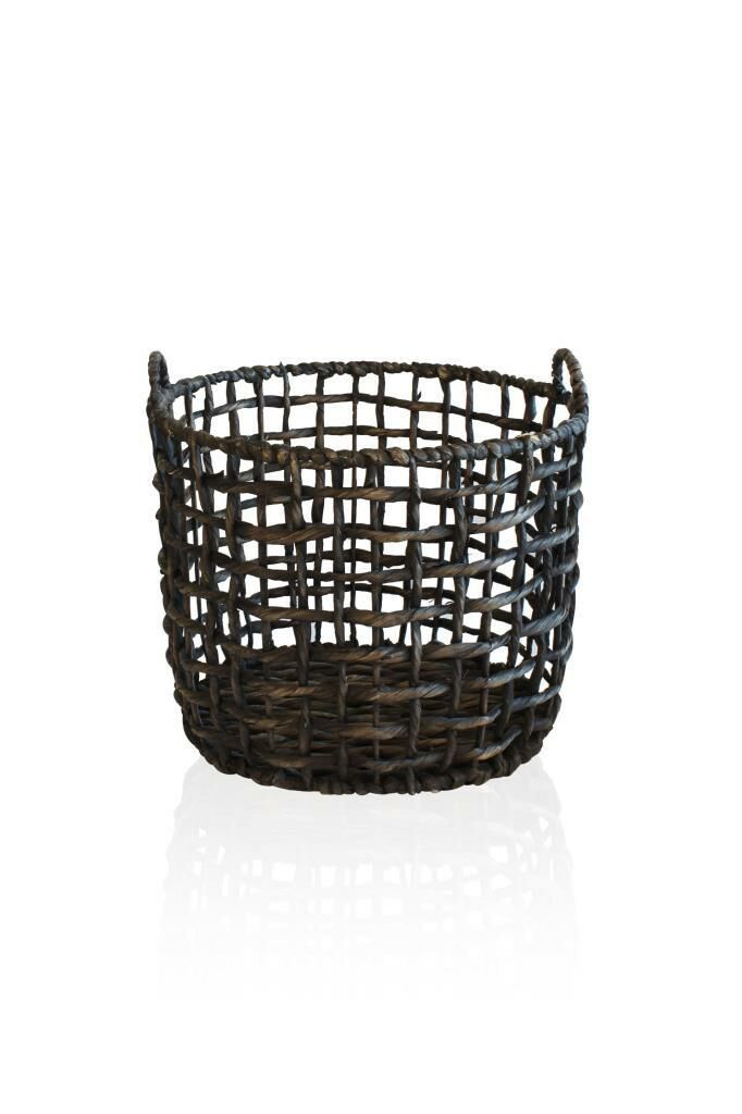 KAHVERENGİ RATTAN DEKORATİF SEPET 36X27CM