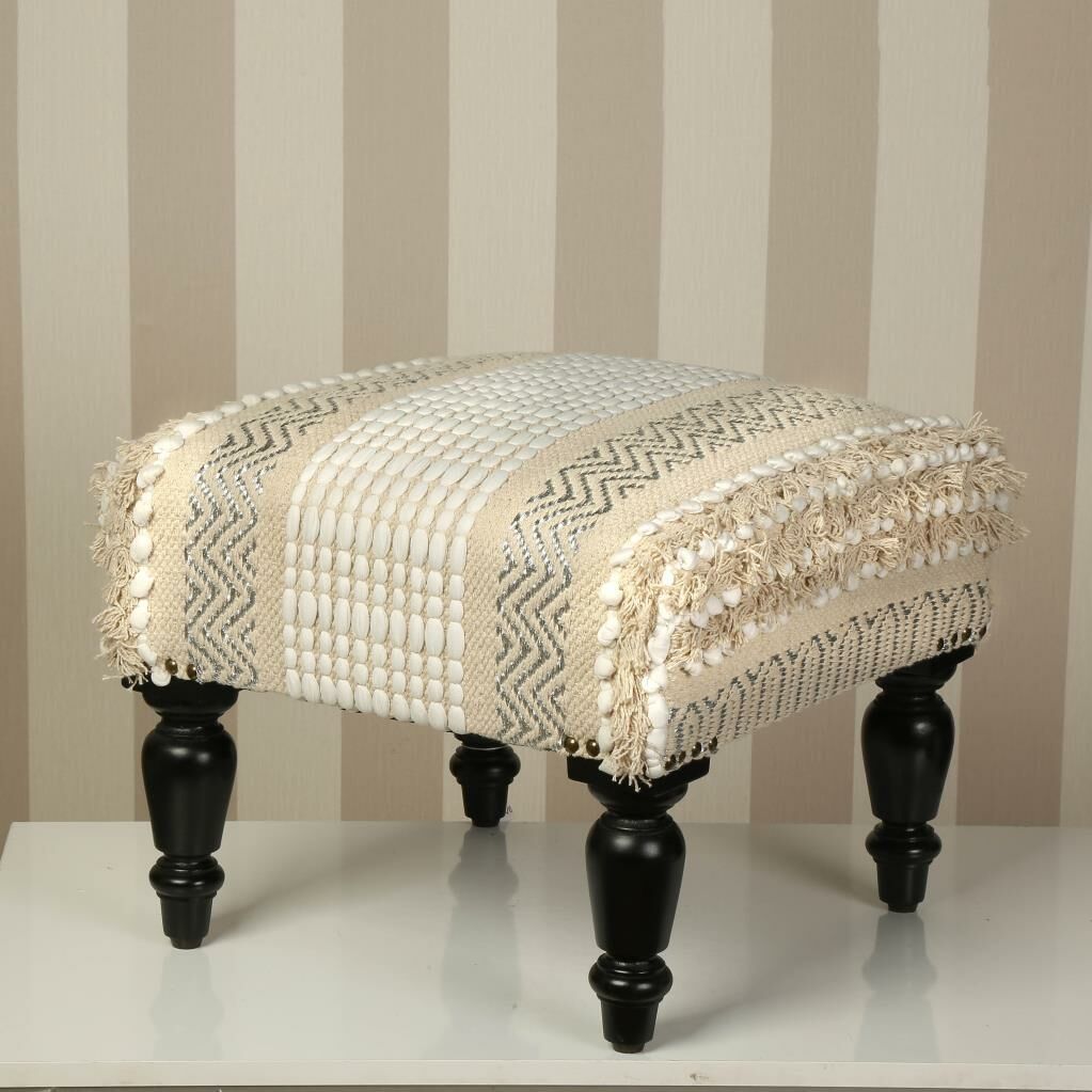 KREM OTANTİK PUF 40X35X40CM