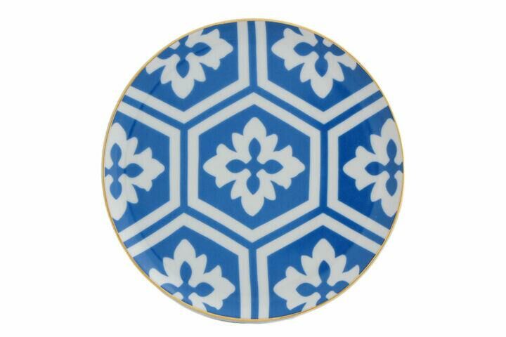 MOROCCO MAVİ DÜZ TABAK 17CM