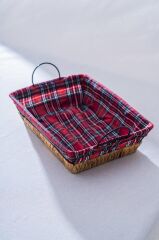 HASIR EKOSE DİKDÖRTGEN EKMEK SEPETİ 31CM