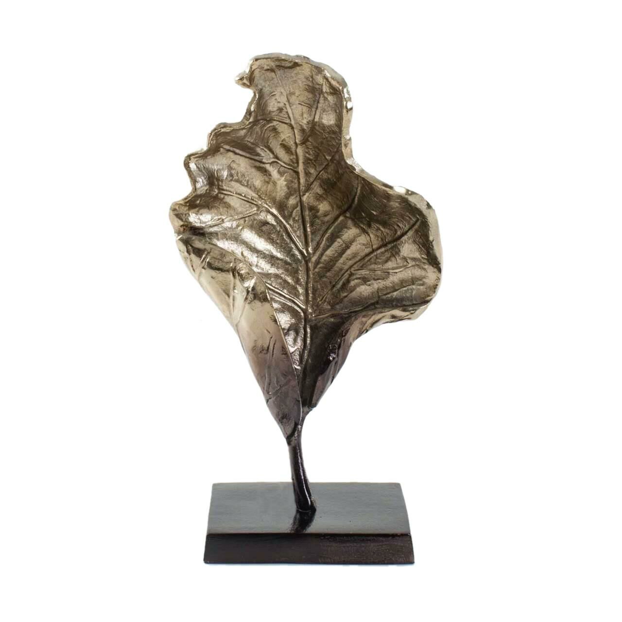 BRONZ KAHVE YAPRAK DEKOR 35CM