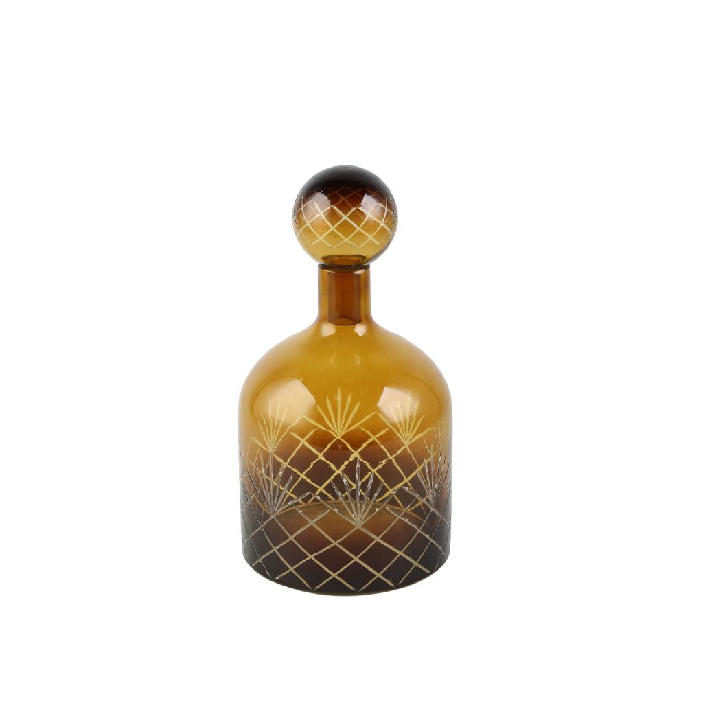CAM AMBER KARAF/ŞİŞE 15X15X29CM