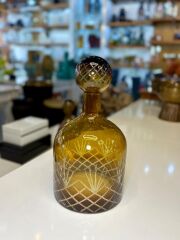 CAM AMBER KARAF/ŞİŞE 15X15X29CM