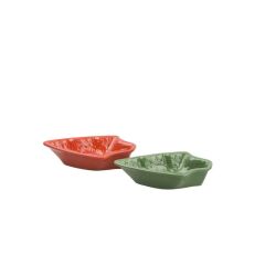 KIRMIZI&YEŞİL 2'Lİ AĞAÇ ÇEREZLİK 17CM