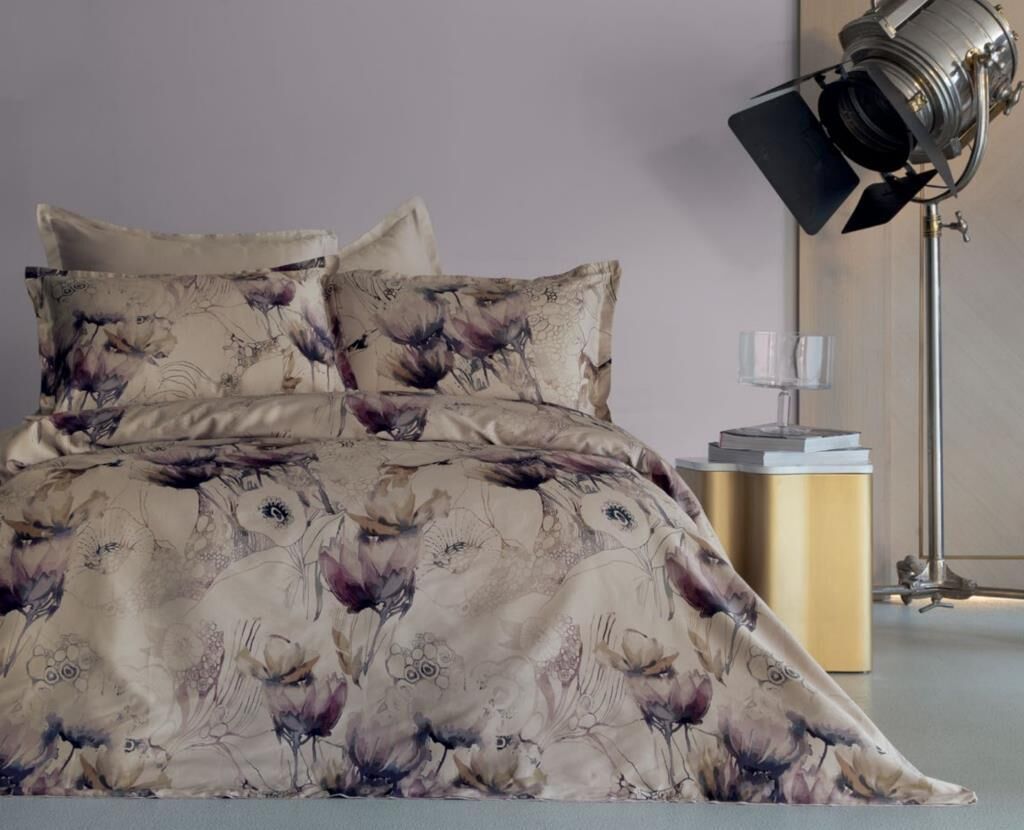 VIOLA DİJİTAL BASKI PAMUK SATEN ÇİFT KİŞİLİK NEVRESİM TAKIMI