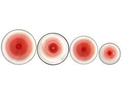 MİNT SERİSİ KIRMIZI 6 KİŞİLİK 24 PARÇA YEMEK TAKIMI