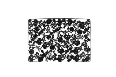 AROW SİYAH ÇİÇEK DESEN 6'LI AMERİKAN SERVİS