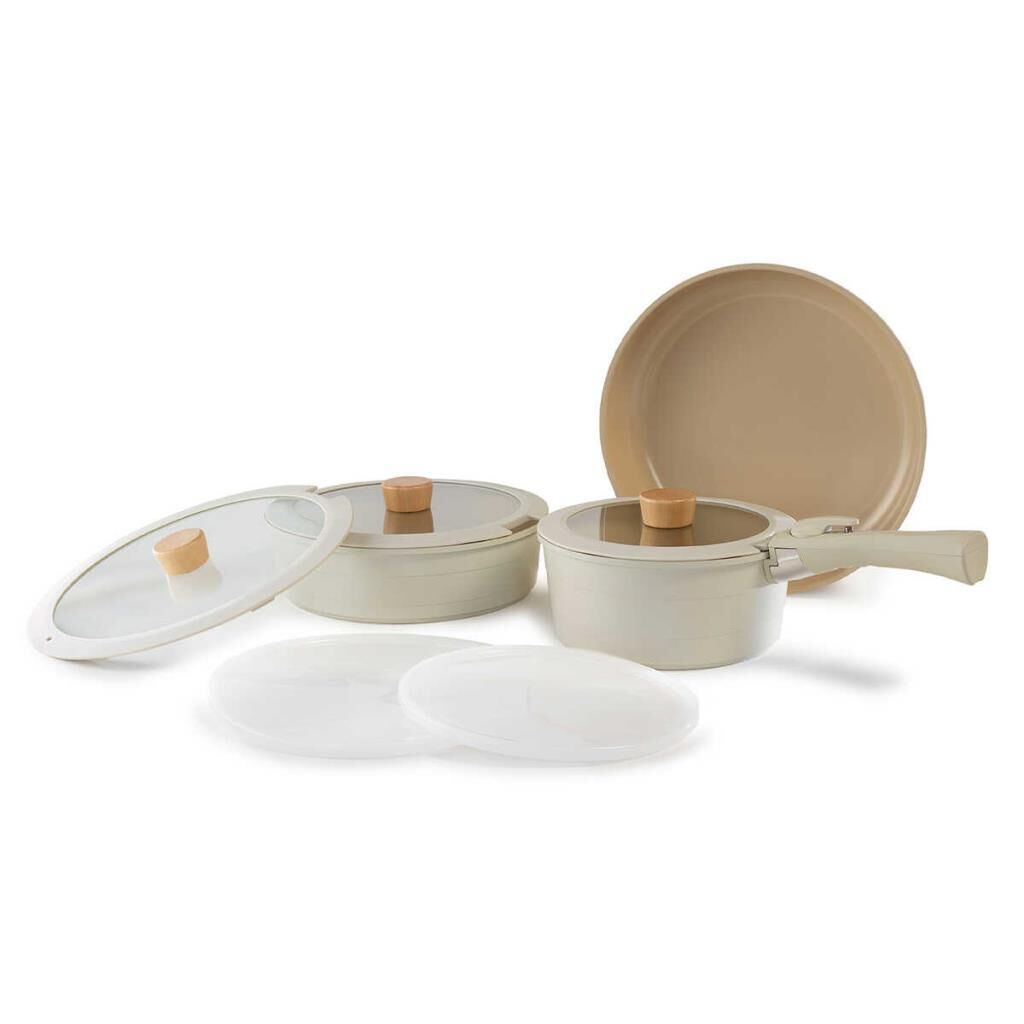 NEOFLAM MİDAS BEJ 9 PARÇA MEDUIM SET