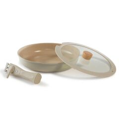 NEOFLAM MİDAS BEJ 9 PARÇA MEDUIM SET