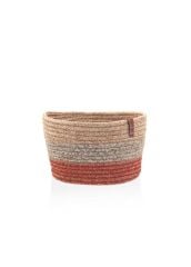 KİREMİT BAMBU JÜT YUVARLAK SEPET 20X13CM