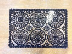 AROW SİYAH DANTEL DESEN 6'LI AMERİKAN SERVİS