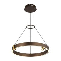 CORTANA KAHVE LEDLİ YUVARLAK AVİZE