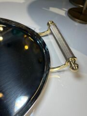 VOLKAN GÜMÜŞ ALTIN OVAL TEPSİ 49X31CM