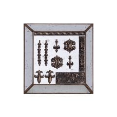 AYNALI ESKİTME DEKORATİF TABLO DESEN 2
