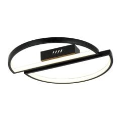 BELZA SİYAH LEDLİ PLAFONYER AVİZE 3000K