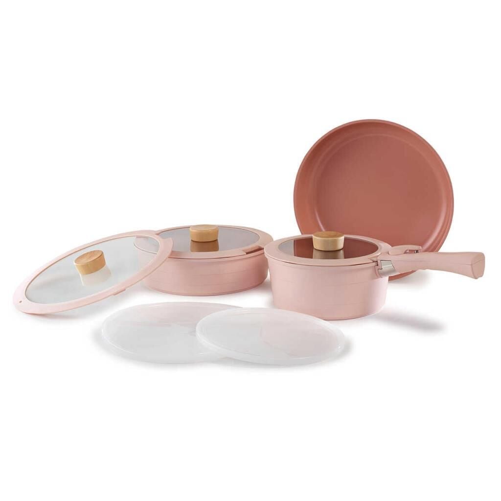 NEOFLAM MİDAS PEMBE 9 PARÇA MEDUIM SET