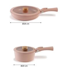 NEOFLAM MİDAS PEMBE 6 PARÇA SMALL SET