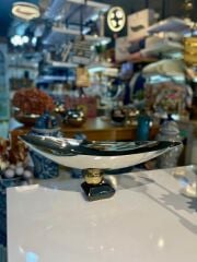 VOLKAN GÜMÜŞ ALTIN AYAKLI KASE/GONDOL 47X17X20CM