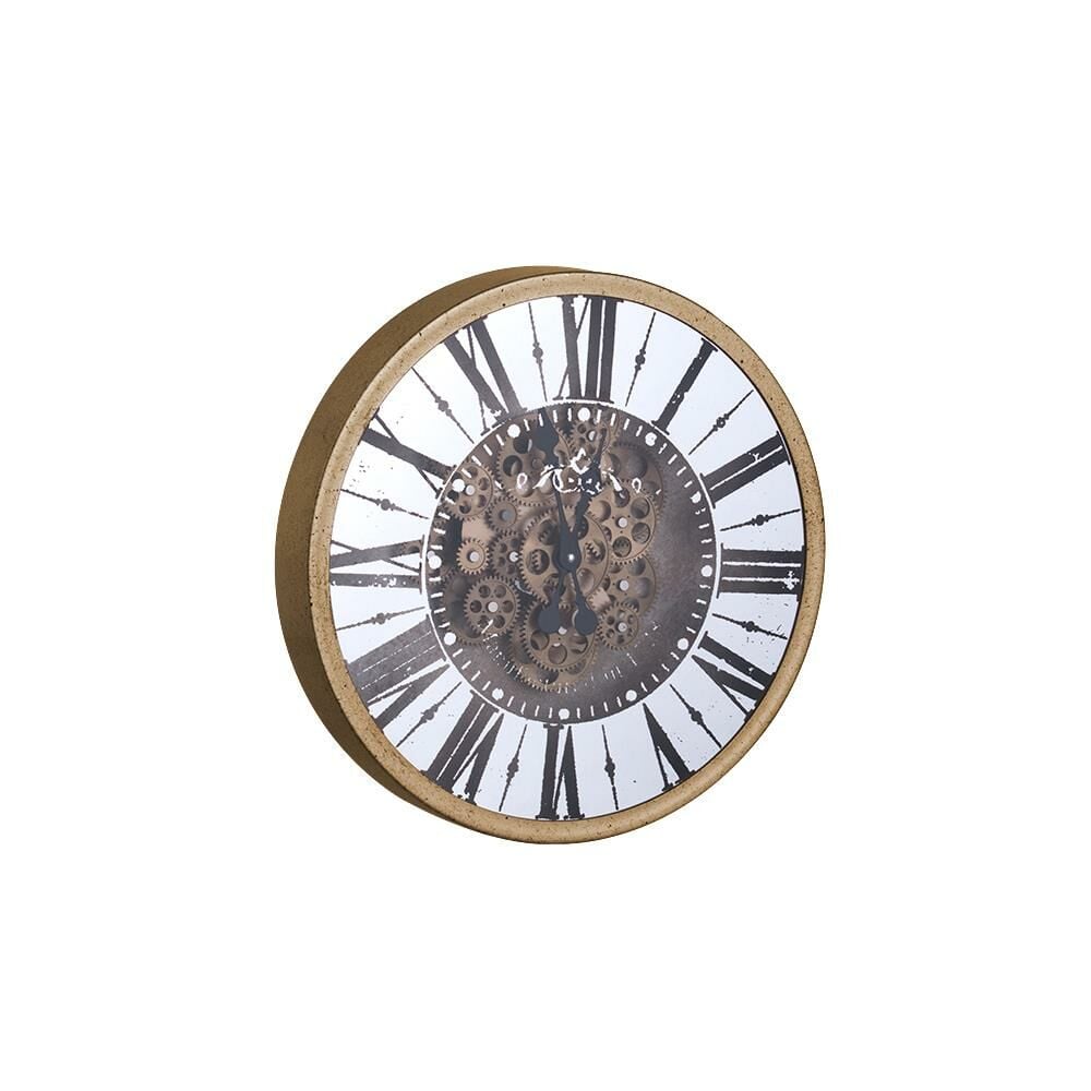ALTIN ÇARKLI YUVARLAK SAAT 60cm