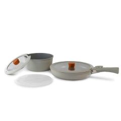 NEOFLAM MİDAS GRİ 6 PARÇA SMALL SET