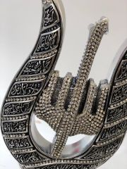 GÜMÜŞ LALE  AYETLİ 31 cm