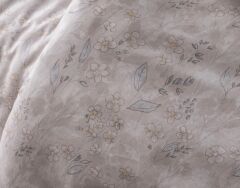 SIERRA SATEN ELEGANCE BASKILI ÇİFT KİŞİLİK NEVRESİM TAKIMI