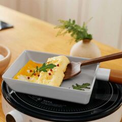 NEOFLAM FİKA ALÜMİNYUM DÖKÜM OMLET TAVA GRİ 15CM