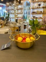 ALTIN ESKİTME 4'LÜ KASE/ÇEREZLİK 12CM