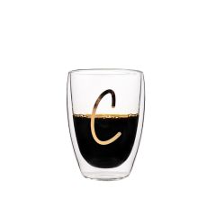 ÇİFT CİDARLI C HARFİ BARDAK 300ML