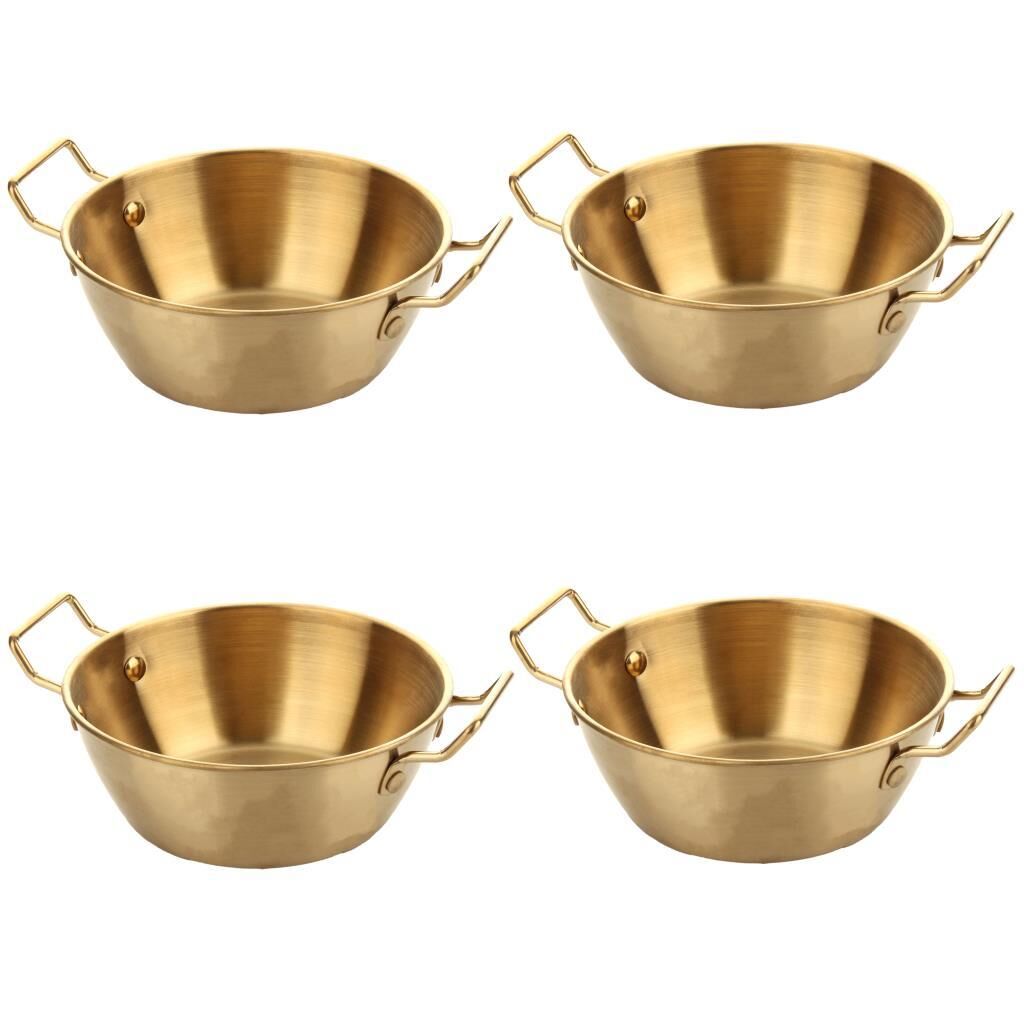 ALTIN ESKİTME 4'LÜ KASE/ÇEREZLİK 14CM