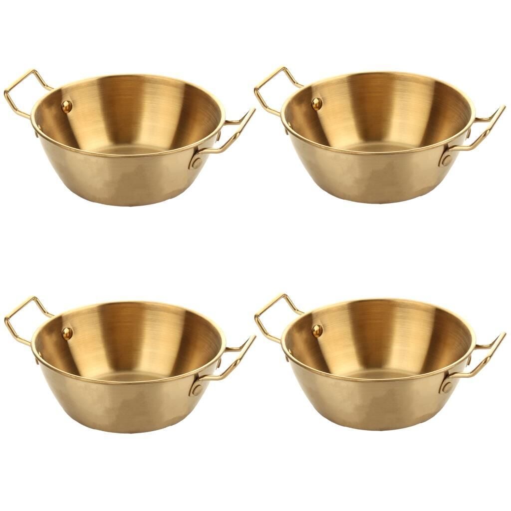 ALTIN ESKİTME 4'LÜ KASE/ÇEREZLİK 14CM