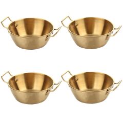 ALTIN ESKİTME 4'LÜ KASE/ÇEREZLİK 14CM