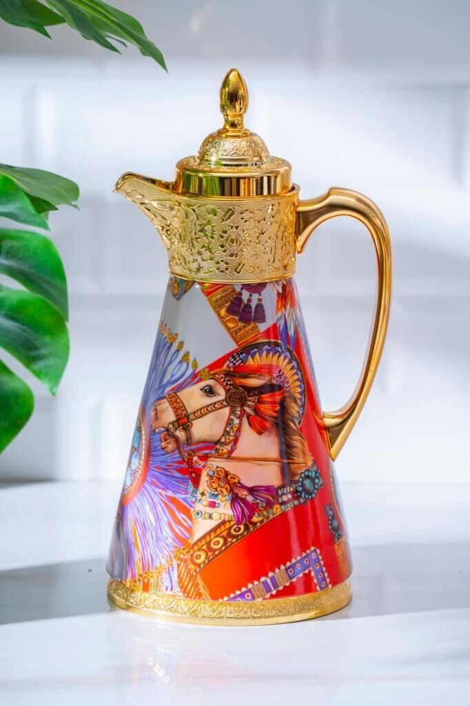 WHISPER ALTIN DESEN2 PORSELEN CAMLI TERMOS