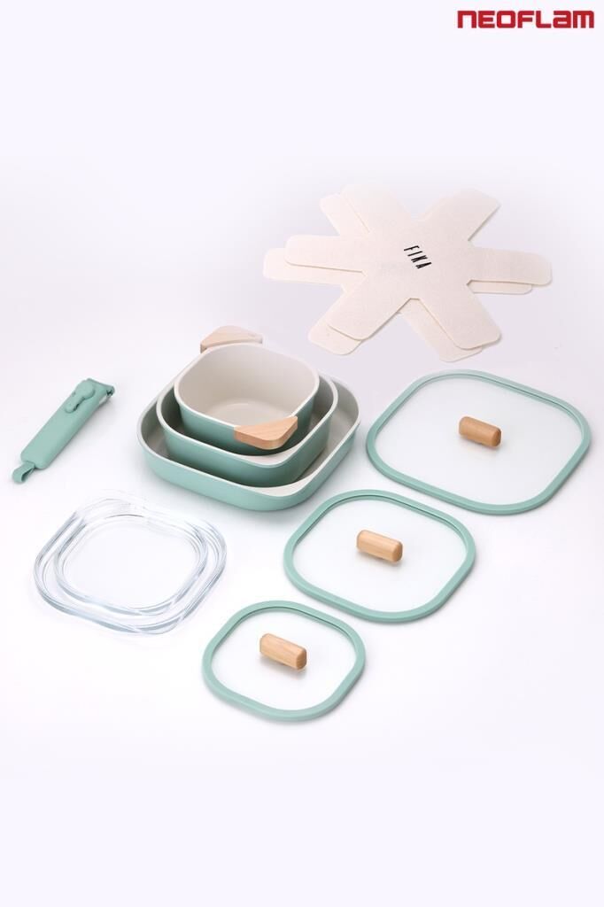 FİKA COMFORT MİNT YEŞİL TENCERE VE TAVA SETİ 10 PARÇA