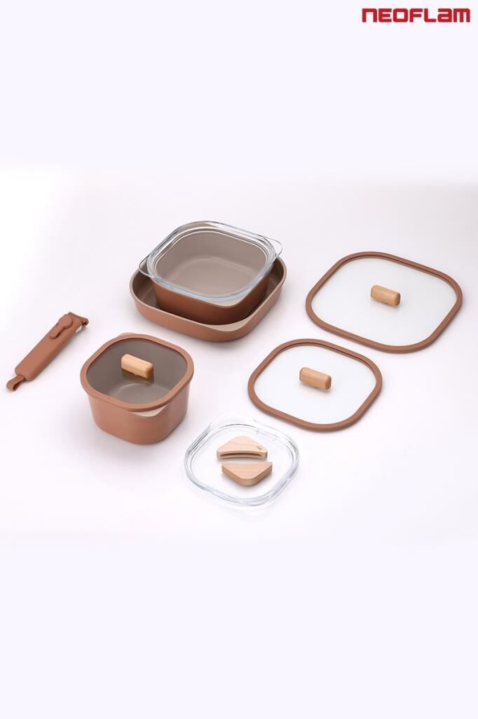 FİKA COMFORT TERRACOTA TENCERE VE TAVA SETİ 10 PARÇA
