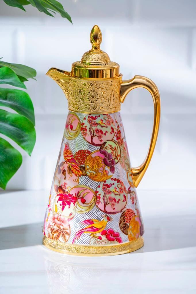 DREAM ALTIN DESEN4 PORSELEN CAMLI TERMOS