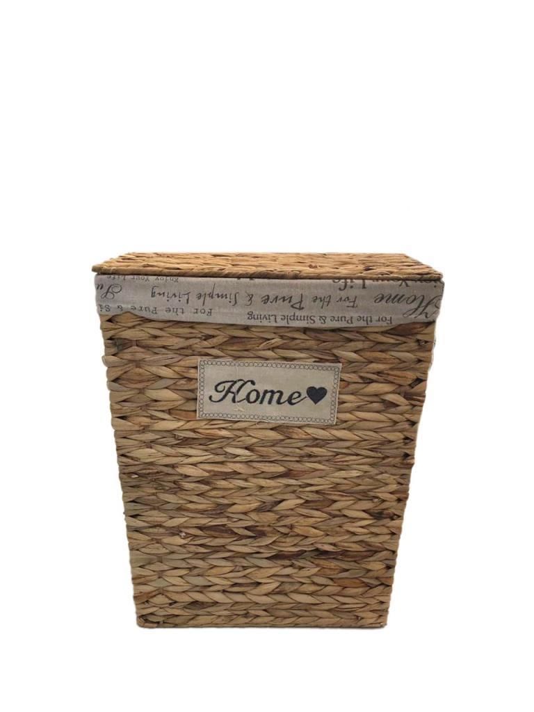 HASIR AÇIK KAHVE DİKDÖRTGEN ÇAMAŞIR SEPETİ 53 cm