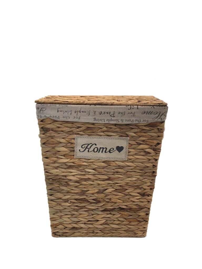 HASIR AÇIK KAHVE DİKDÖRTGEN ÇAMAŞIR SEPETİ 53 cm