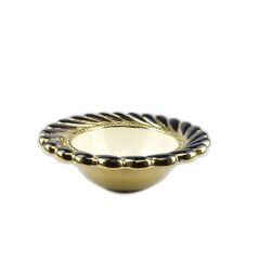 CALLAVİ SİYAH ALTIN YUVARLAK KASE 29CM