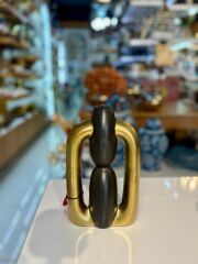 SİYAH ALTIN VAZO/DEKOR 16X6X21CM