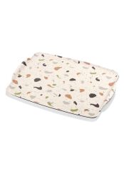 TERAZZO KAYDIRMAZ TEPSİ 42X30CM