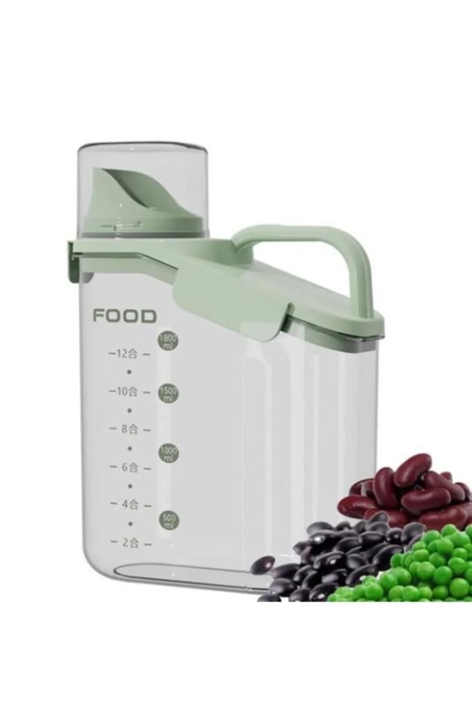 YEŞİL ÖLÇÜLÜ SAKLAMA KABI 2000ML
