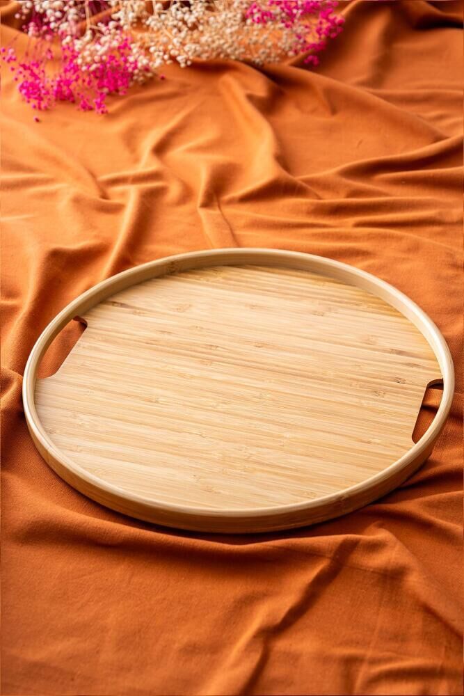 BAMBU YUVARLAK TEPSİ 35CM
