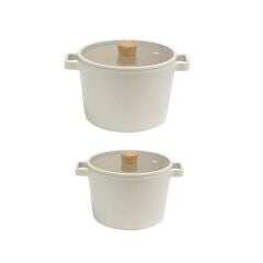 NEOFLAM FİKA BEJ 4 PARÇA TENCERE SETİ