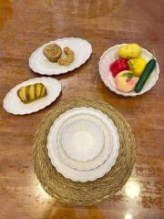 İSTİRİDYE GÜMÜŞ 6 KİŞİLİK 29 PARÇA YEMEK TAKIMI