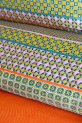 REGINA ORANGE ELEGANCE BASKILI SATEN ÇİFT KİŞİLİK NEVRESİM TAKIMI