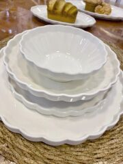 İSTİRİDYE SADE 6 KİŞİLİK 41 PARÇA YEMEK TAKIMI/KAHVALTI TAKIMI