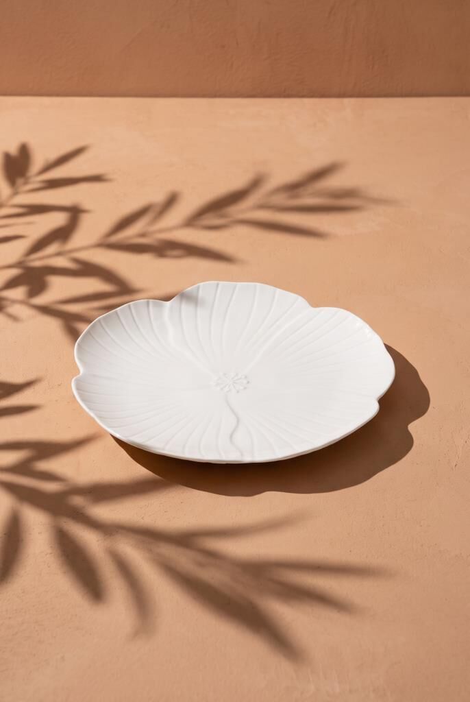 FLOWER PORSELEN 2'Lİ SERVİS TABAK 27CM