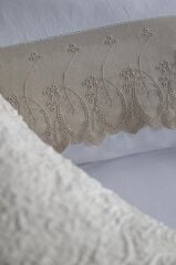 TOLEDO BEJ ÇİFT KİŞİLİK NEVRESİM YATAK ÖRTÜSÜ SET