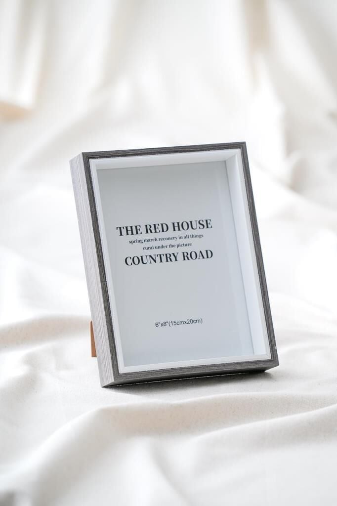 AHŞAP GRİ FOTOĞRAF ÇERÇEVESİ 15X20CM